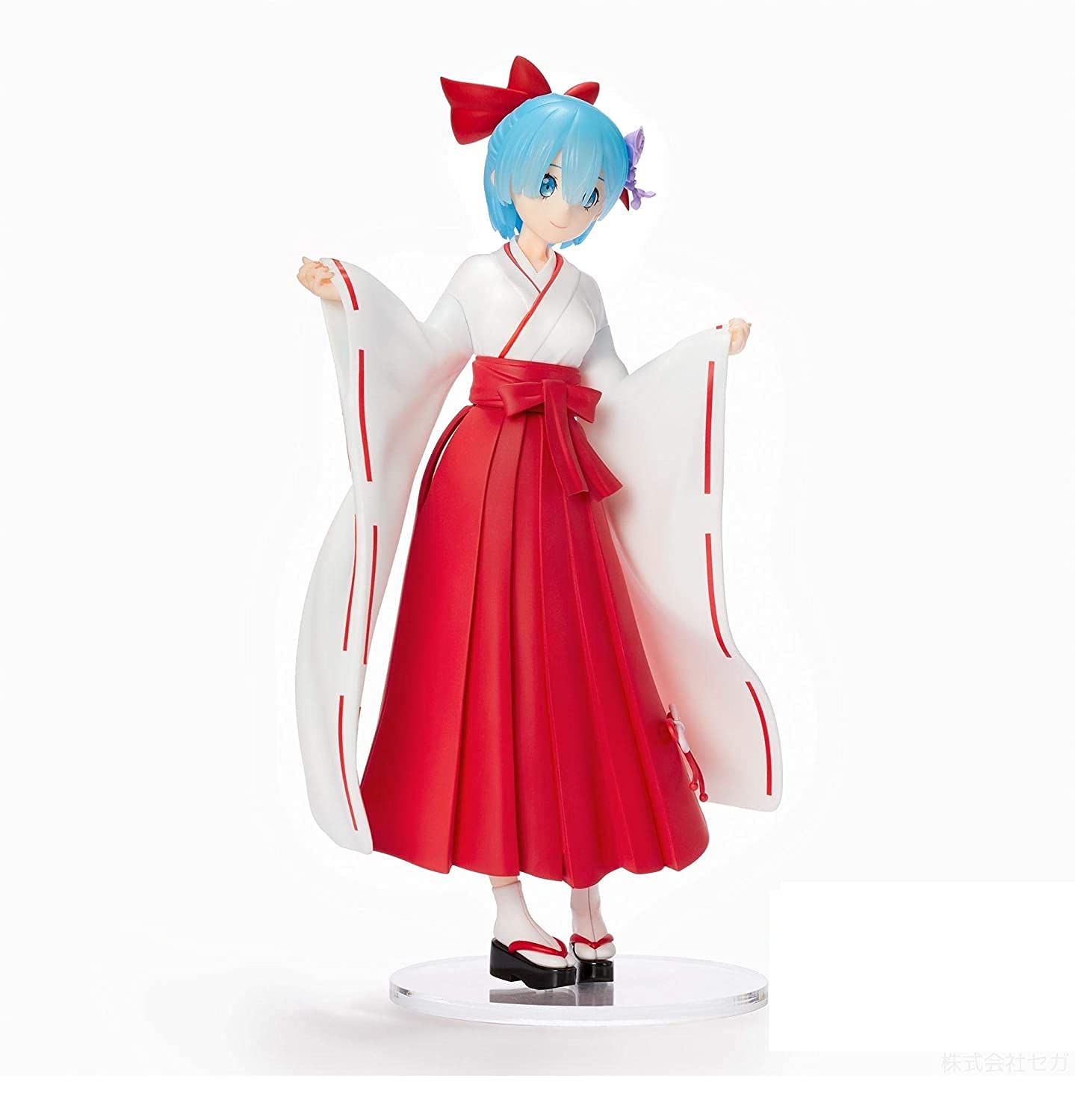 Sega ReZero Rem Shrine Maiden Style Figure - Anime Collectible Figurine