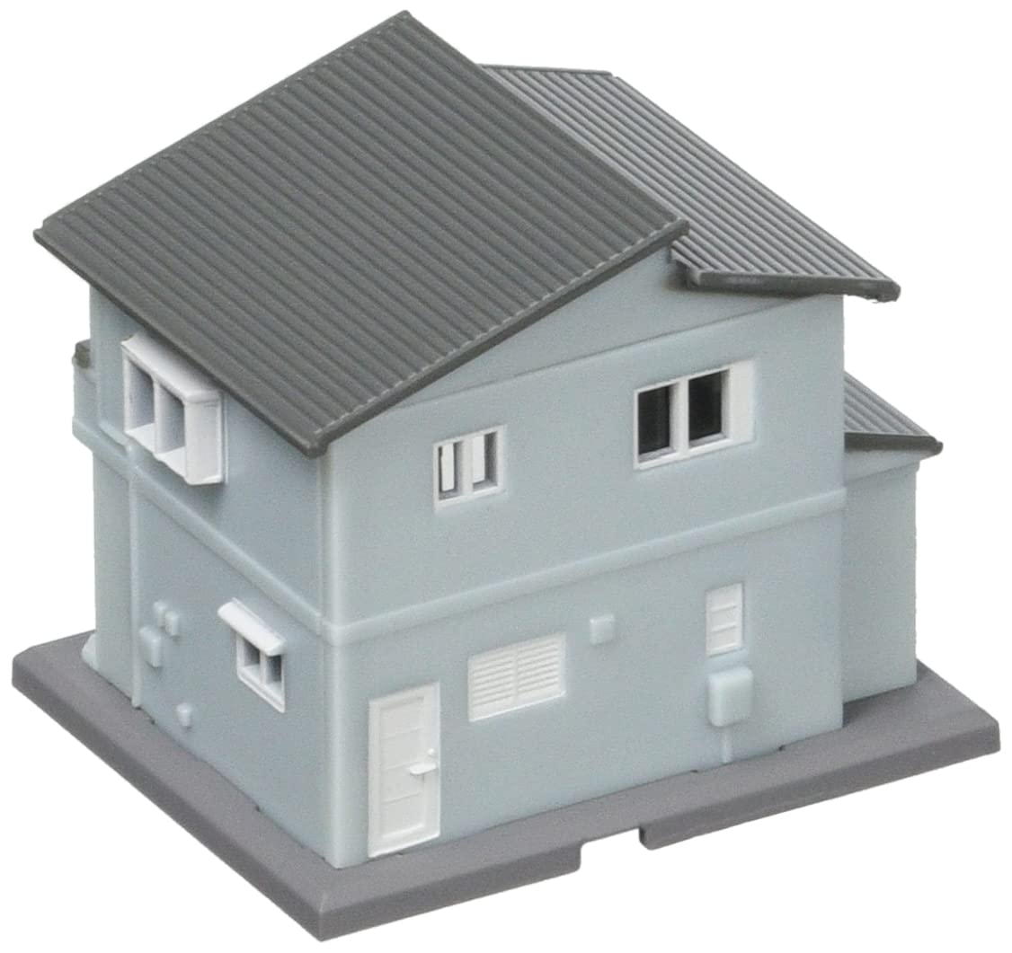 Rokuhan Two-Story House B Blue - Z Gauge Model- Japan Figure Store - #1 Bring To You The Best Japanese Goods