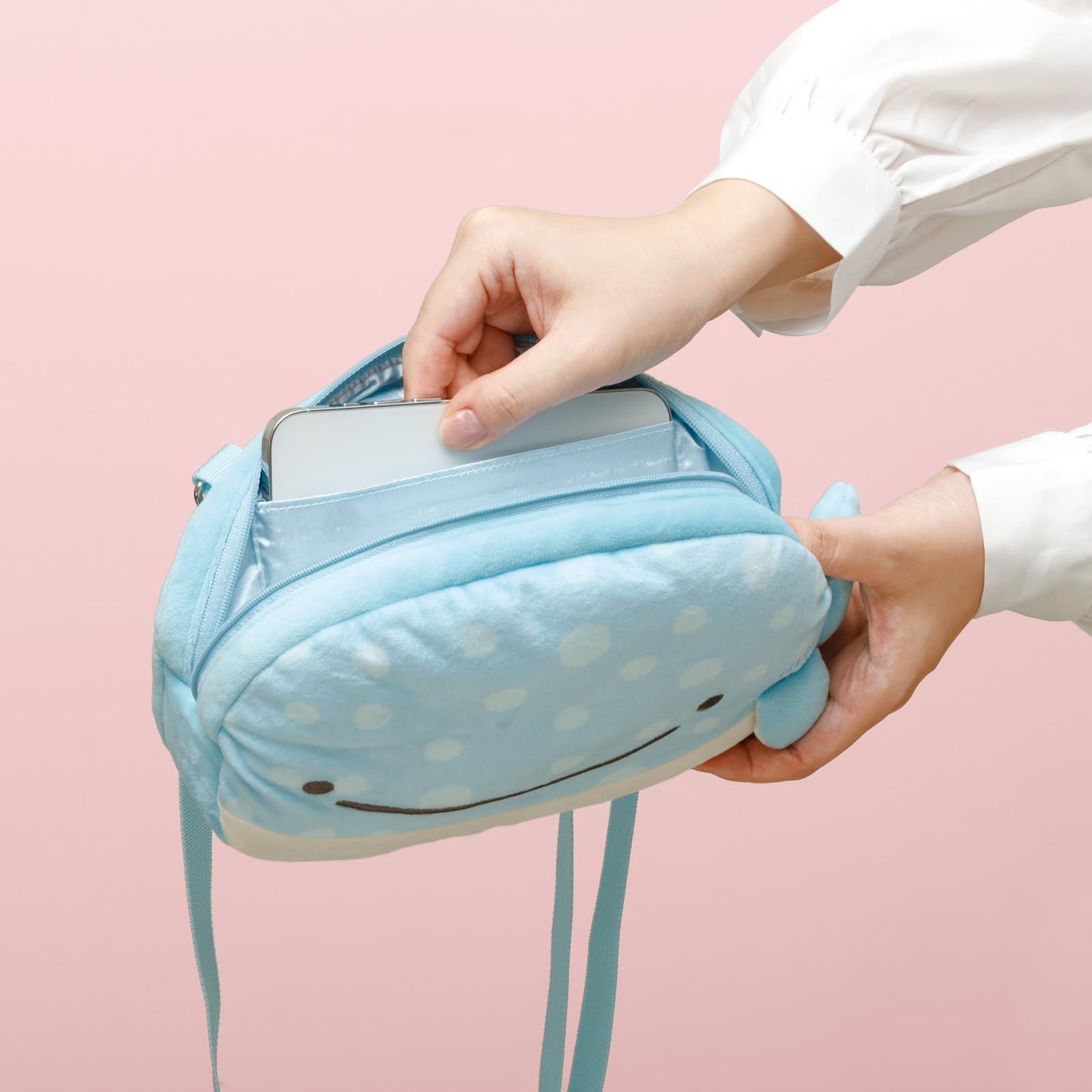 San-X Jinbei-San Plush Pochette Bag Jinbei-San CA53301- Japan Figure Store - #1 Bring To You The Best Japanese Goods