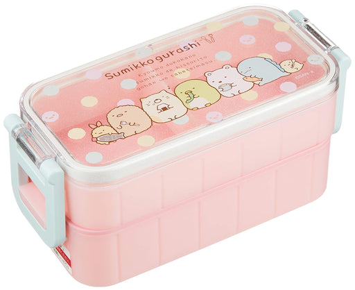 San-X Sumikko Gurashi 2-Tier Lunch Box with Locking Chopsticks Ky41101- Japan Figure Store - #1 Bring To You The Best Japanese Goods