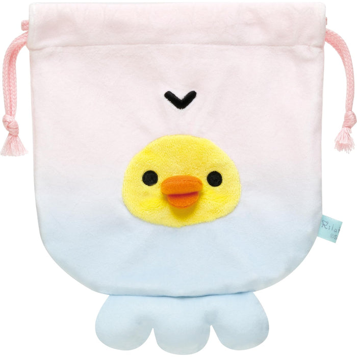 San-X Rilakkuma Kiiroitori Jellyfish Plush Drawstring Bag CA54502- Japan Figure Store - #1 Bring To You The Best Japanese Goods