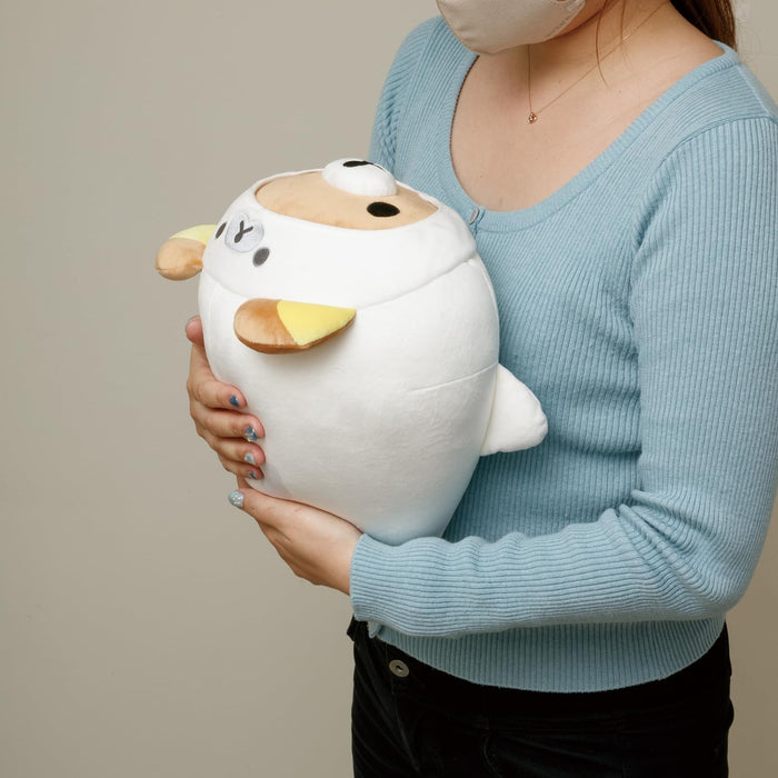 San-X Rilakkuma Medium Plush Toy Seal Design Mo58901- Japan Figure Store - #1 Bring To You The Best Japanese Goods