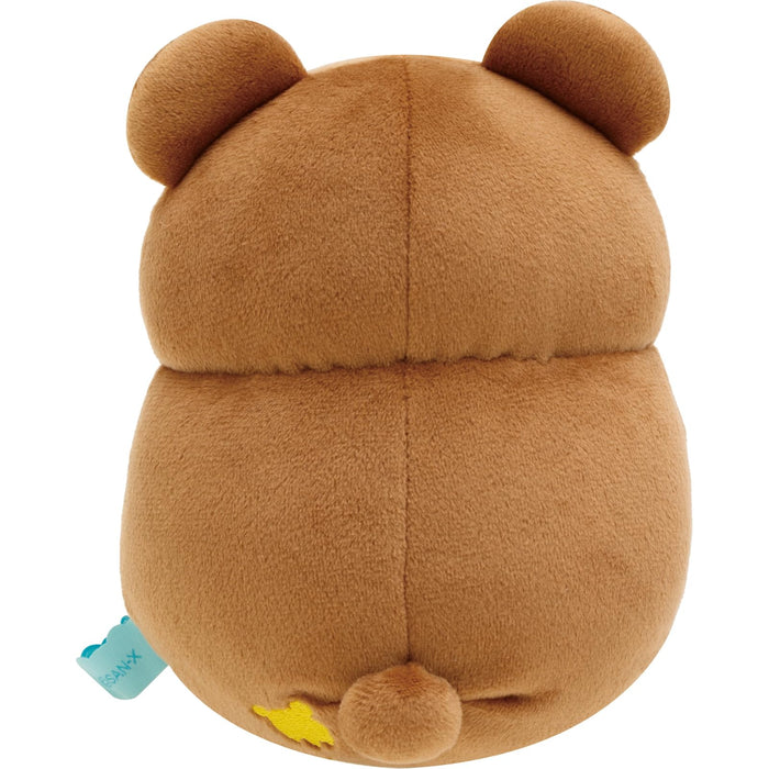 San-X Rilakkuma Full Rolling Plush Toy Brown Bear MO66001 Size H16xW12xD10CM- Japan Figure Store - #1 Bring To You The Best Japanese Goods