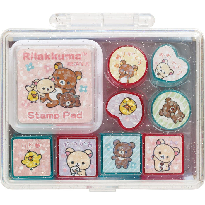 San-X Rilakkuma Stamp Set Mini Ft70001 | Cute Stationery for Kids- Japan Figure Store - #1 Bring To You The Best Japanese Goods