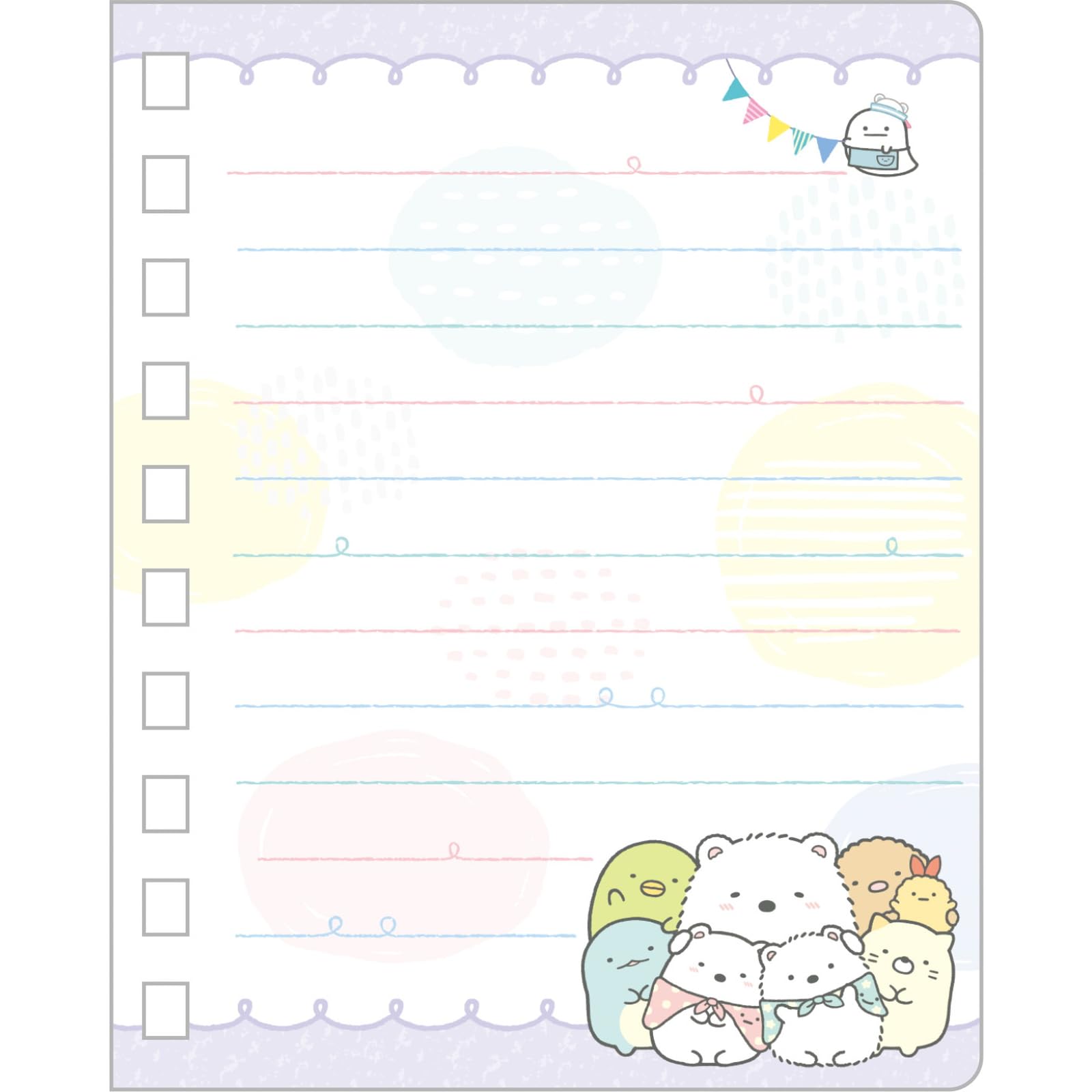 San-X Sumikko Gurashi Memo with Clear Pocket Mh21302- Japan Figure Store - #1 Bring To You The Best Japanese Goods