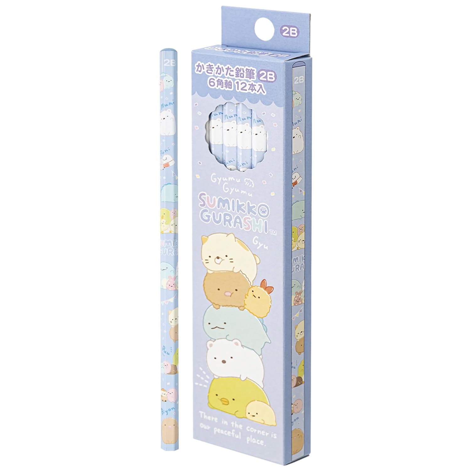 San-X Sumikko Gurashi 2B Writing Pencil - 1 Dozen Pack Ph18703- Japan Figure Store - #1 Bring To You The Best Japanese Goods
