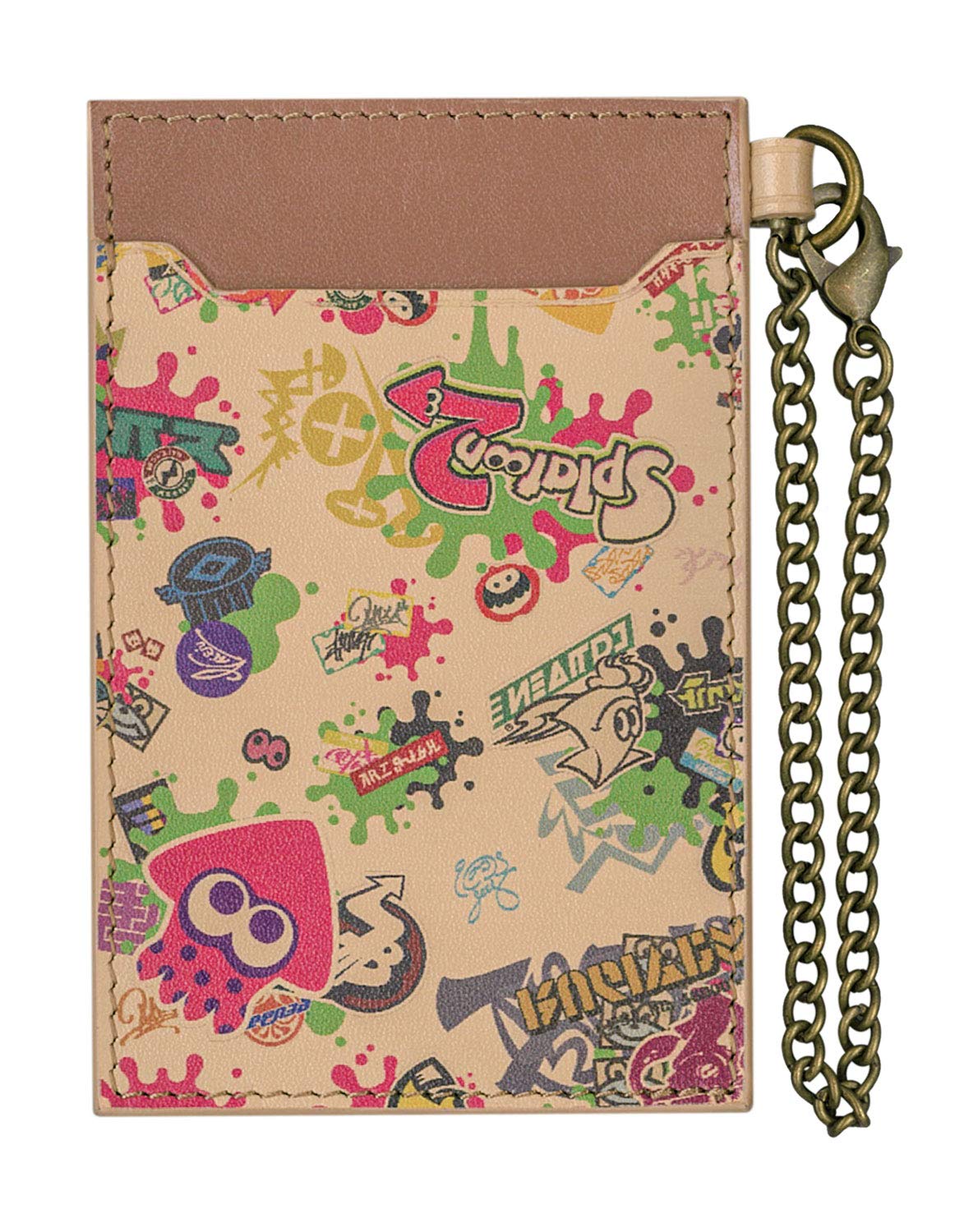 Sanei Boeki Favorite+ Genuine Leather Pass Case Splatoon 2 - 11cm Leather Goods- Japan Figure Store - #1 Bring To You The Best Japanese Goods
