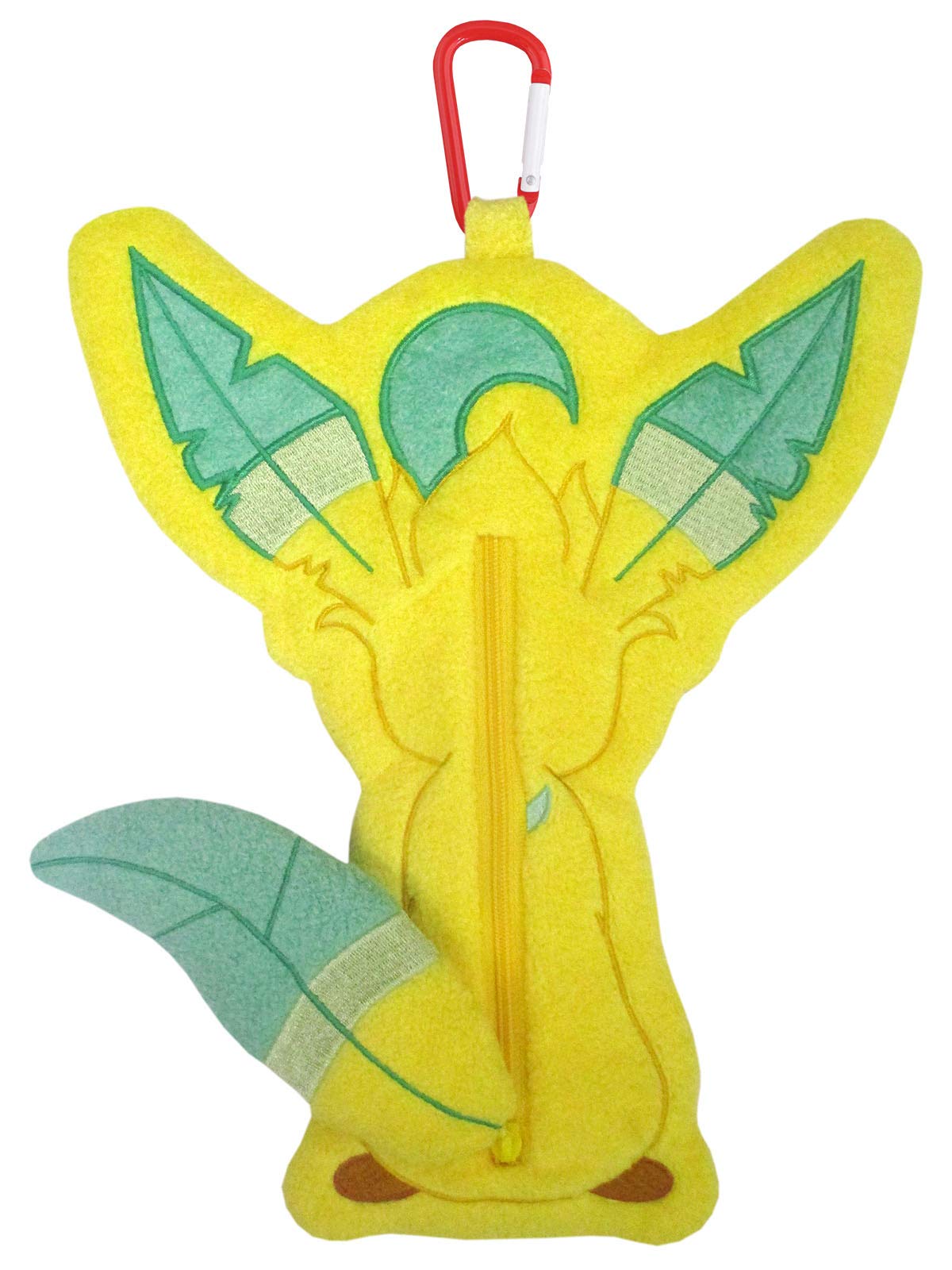 Sanei Boeki Leafeon Plush Pouch 21.5x3.5x26.5cm - Pokemon Petafuwa- Japan Figure Store - #1 Bring To You The Best Japanese Goods