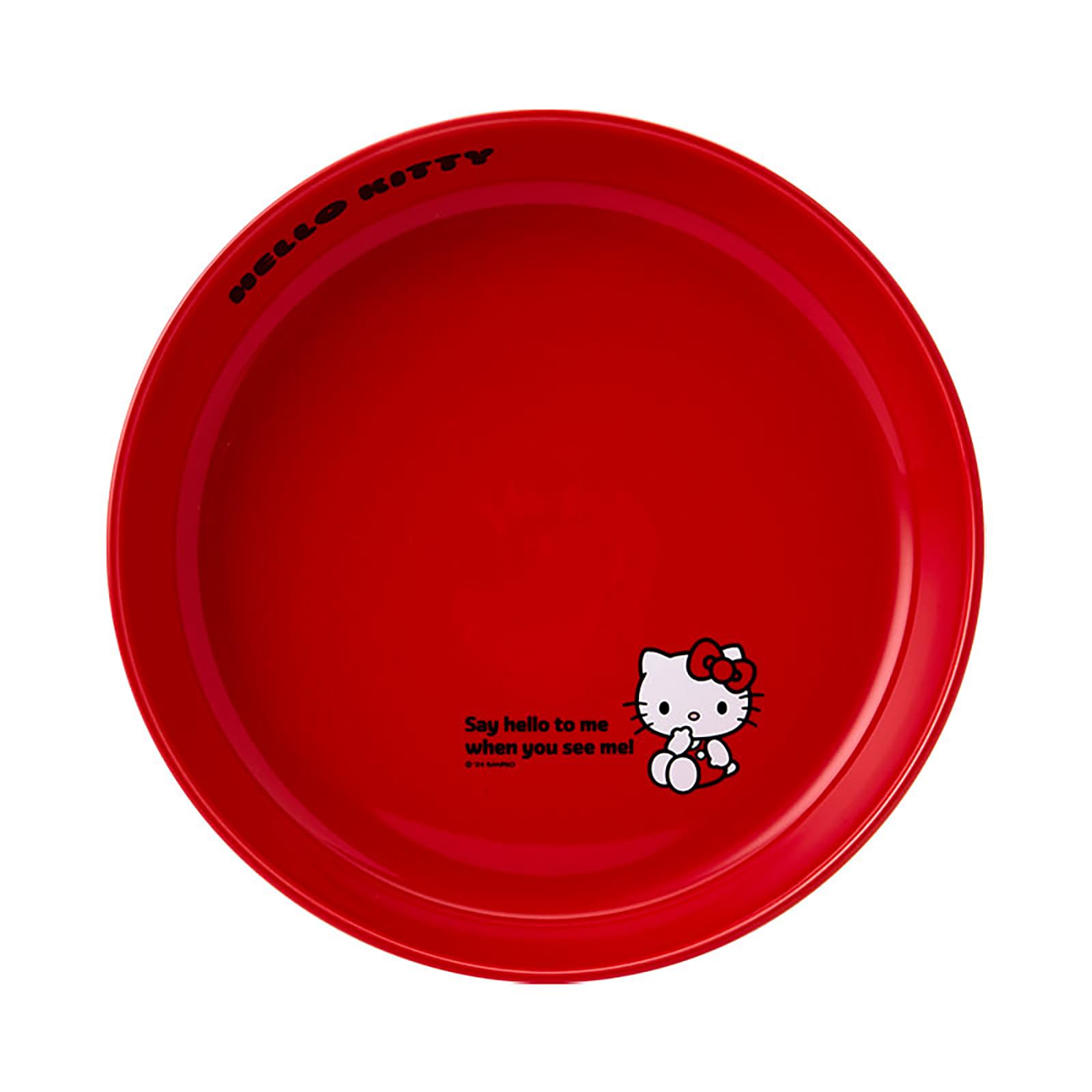 Sanrio Hello Kitty 21Cm Ceramic Plate - Safe for Microwave Dishwasher Dryer