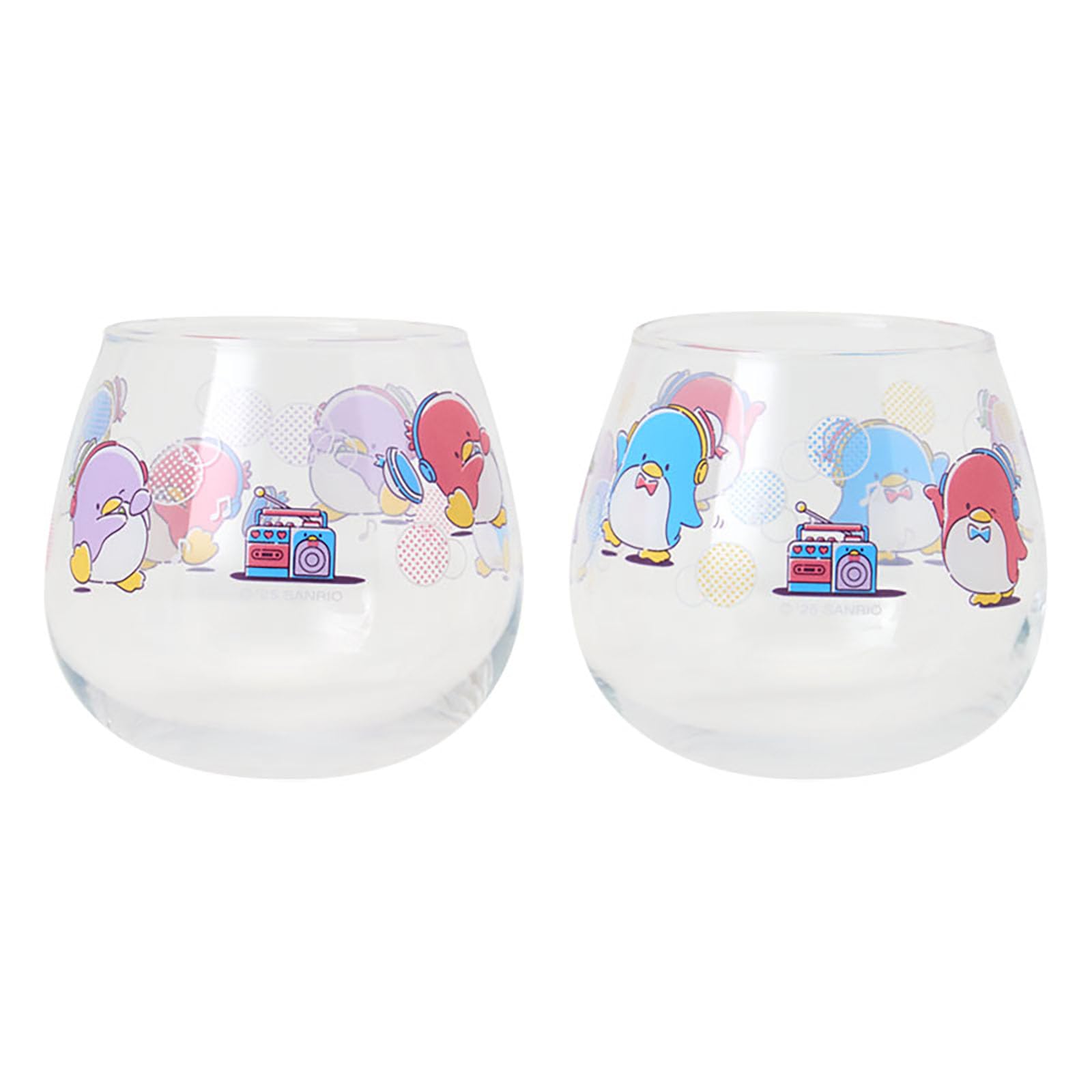 Sanrio Tuxedo Sam Glass Set 2-Piece Dance and Music Edition 072729