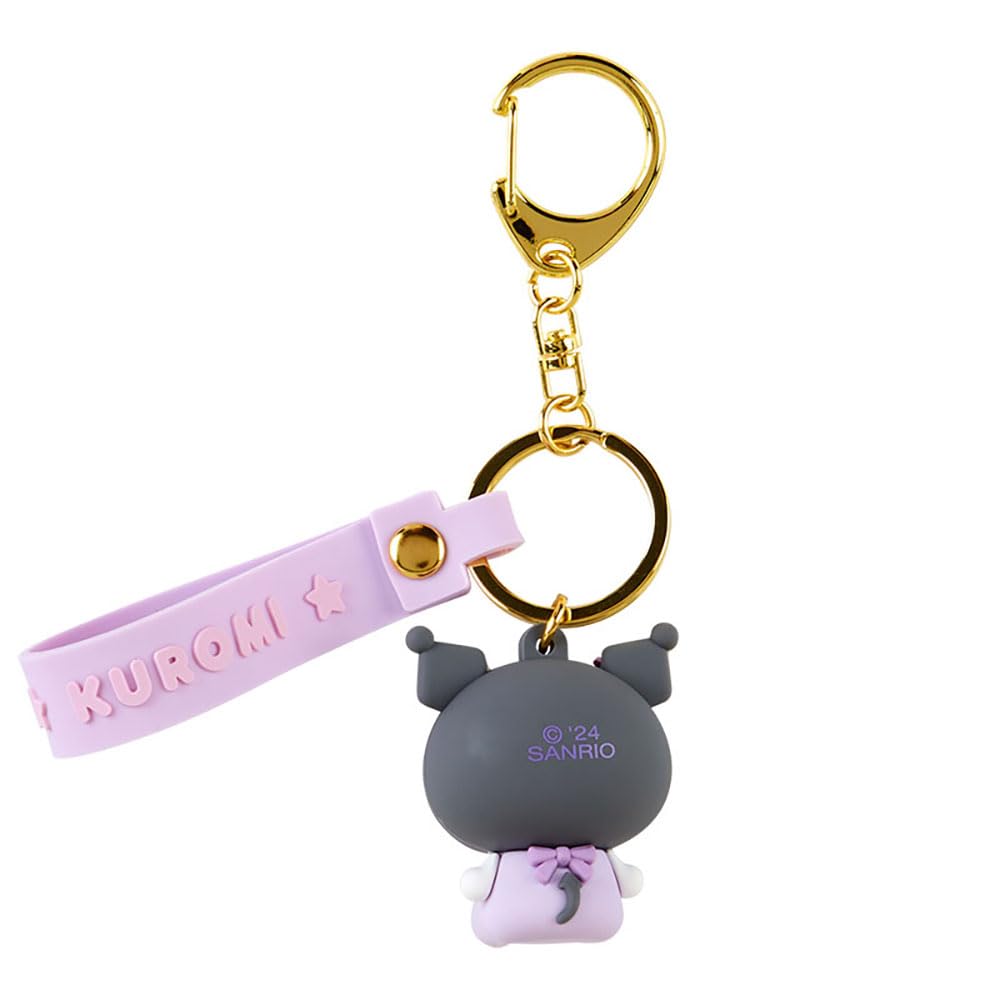 Sanrio 3D Kuromi Keychain 4.4 x 3.5 x 3cm Character 182354- Japan Figure Store - #1 Bring To You The Best Japanese Goods