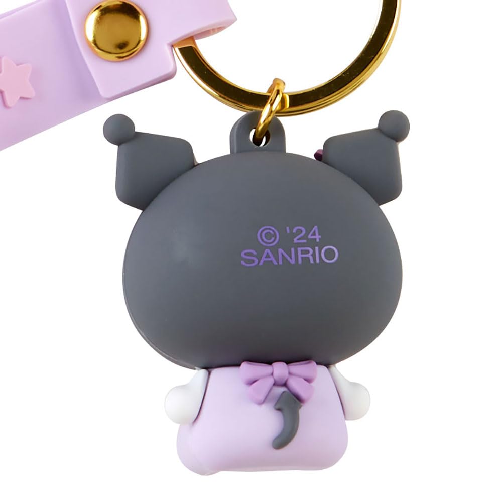 Sanrio 3D Kuromi Keychain 4.4 x 3.5 x 3cm Character 182354- Japan Figure Store - #1 Bring To You The Best Japanese Goods