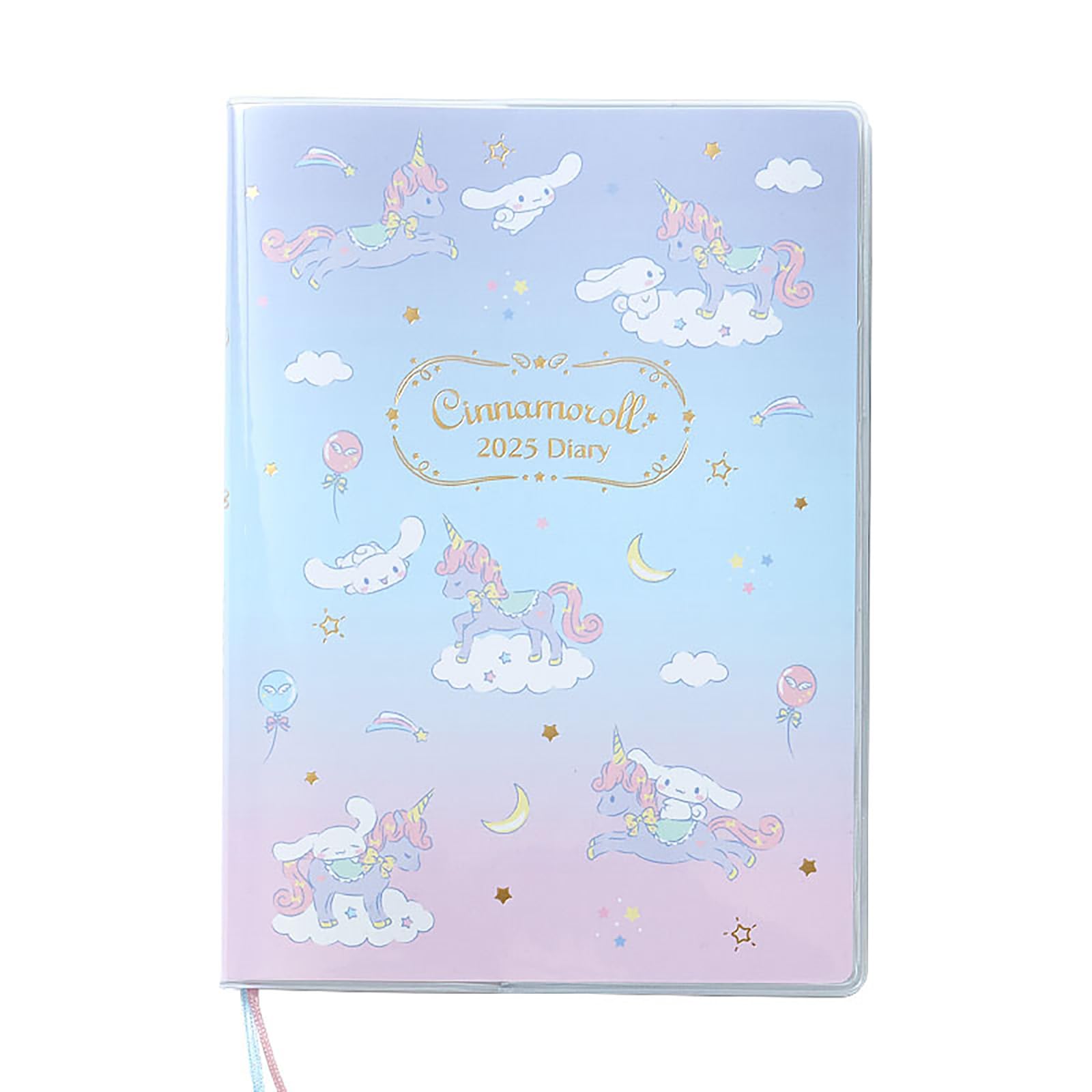 Sanrio Cinnamoroll 2025 B6 Block Diary Planner with Stickers and Bookmark- Japan Figure Store - #1 Bring To You The Best Japanese Goods