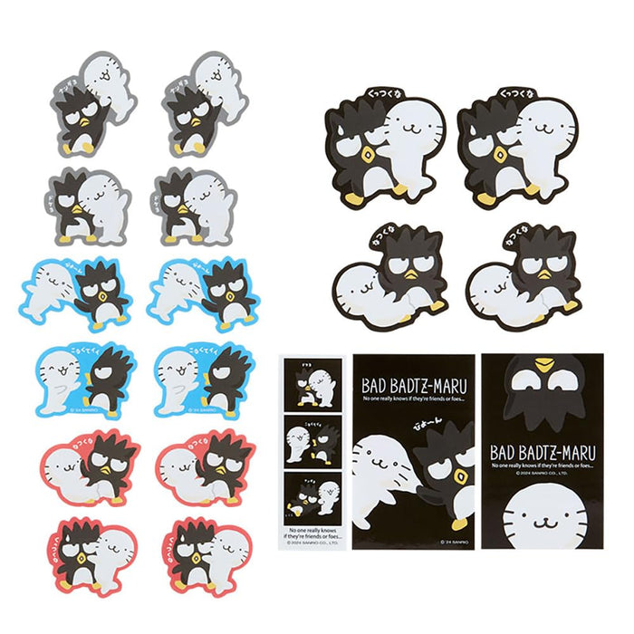 Sanrio Badtz-Maru Sticker Set 14x11x0.5 cm - The Usual Couple Design- Japan Figure Store - #1 Bring To You The Best Japanese Goods