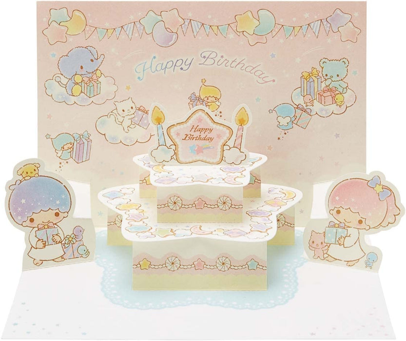Sanrio Little Twin Stars Birthday Card - Cake Design L343 428396- Japan Figure Store - #1 Bring To You The Best Japanese Goods