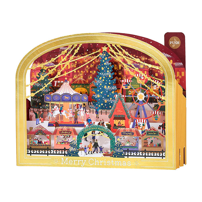 Carte de Noël Sanrio avec lumières et mélodies, cadre doré Jxpm 7-5 244066