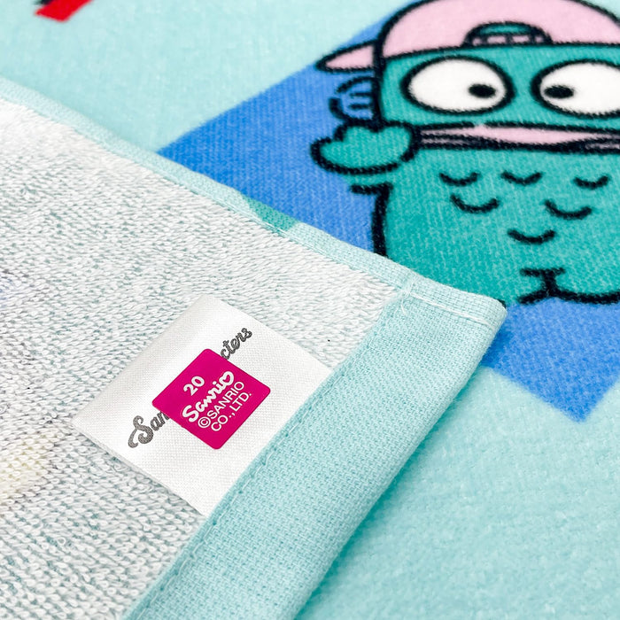 Sanrio 60x120cm Bath Towel Cinnamon Pochacco Hangyodon Street Design- Japan Figure Store - #1 Bring To You The Best Japanese Goods