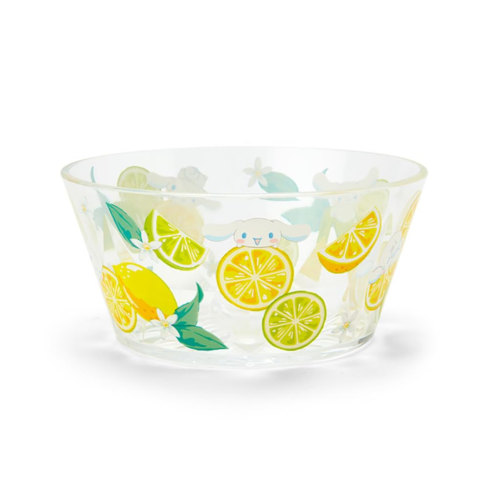 Sanrio Cinnamoroll Clear Bowl 6.2x13x13 Cm - Colorful Fruit Design- Japan Figure Store - #1 Bring To You The Best Japanese Goods