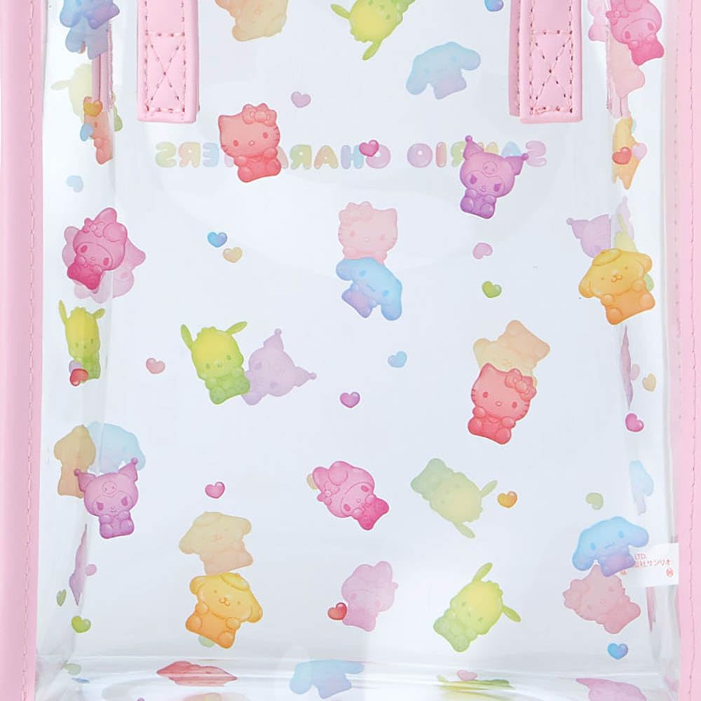 Sanrio Clear Handbag with Shoulder Strap - Gummy Candy Sanrio Characters 598917- Japan Figure Store - #1 Bring To You The Best Japanese Goods