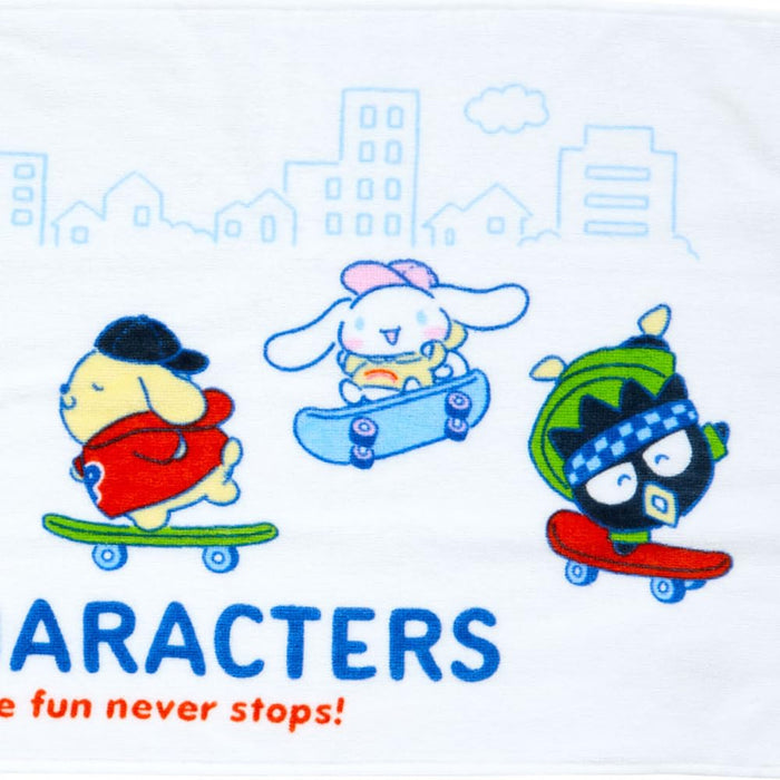Sanrio Skateboard Character Face Towel Soft Plush 810525- Japan Figure Store - #1 Bring To You The Best Japanese Goods