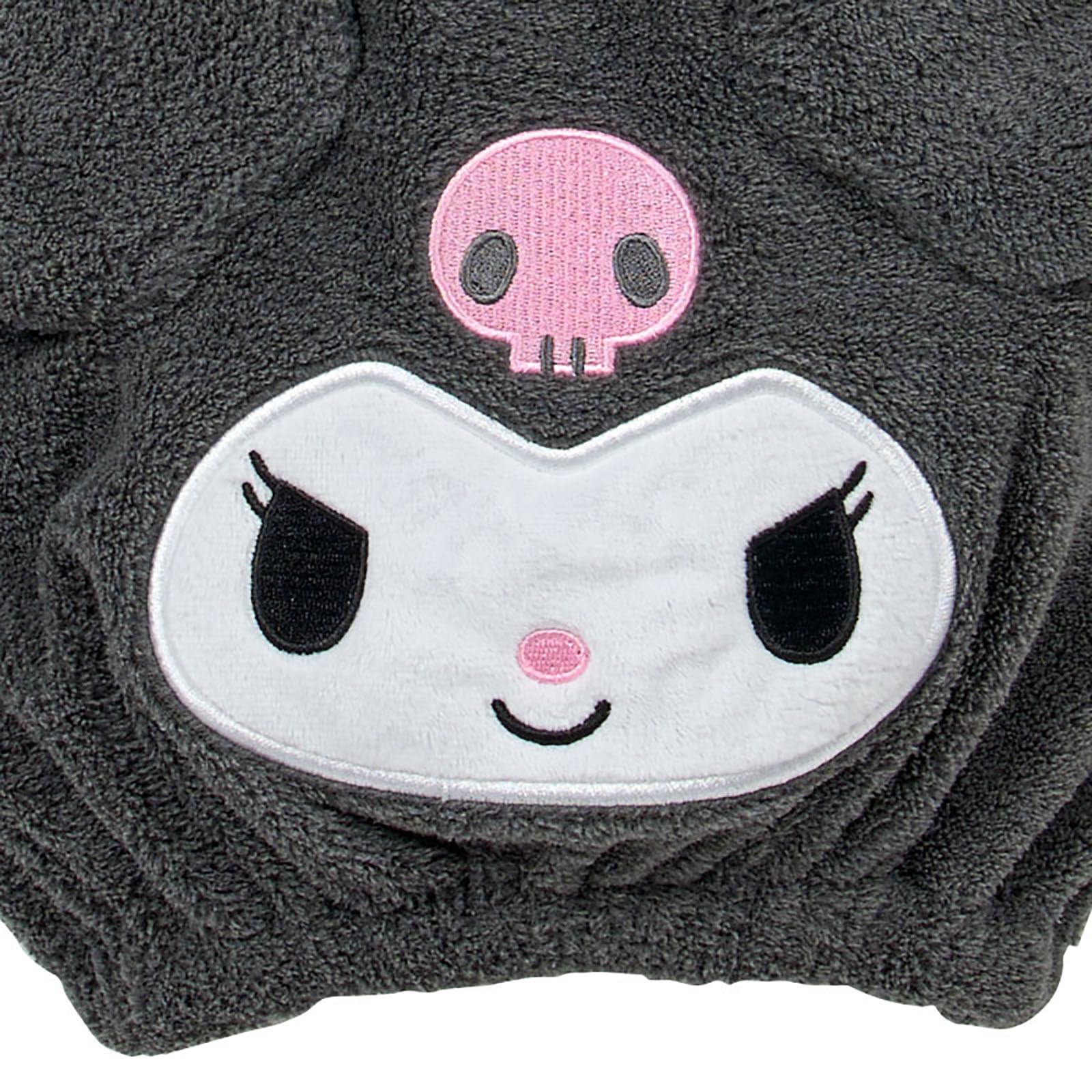 Sanrio Kuromi Face-Shaped Cap Towel for Adults Polyester Blend
