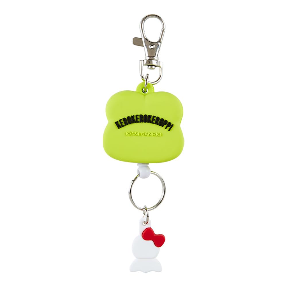 Sanrio Kerokerokeroppi Face-Shaped Reel Keychain 13.5x4.2x1.8 cm Mascot- Japan Figure Store - #1 Bring To You The Best Japanese Goods