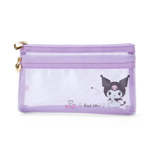 Sanrio Kuromi Flat Pen Case 11x20x2.5 cm - Cute Character Pencil Holder- Japan Figure Store - #1 Bring To You The Best Japanese Goods