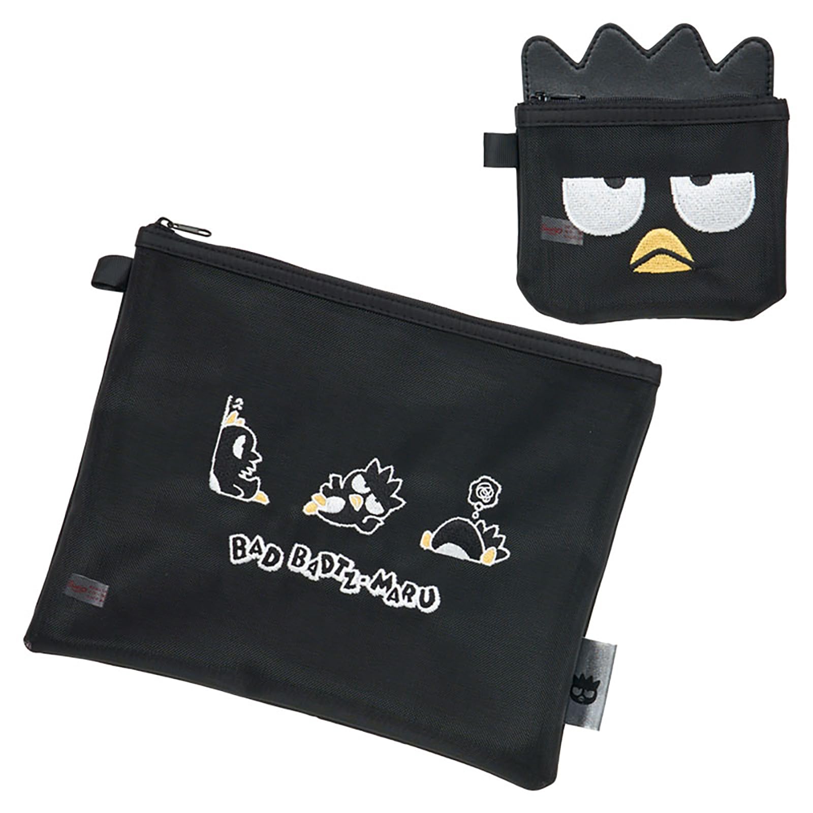 Sanrio Bad Badtz-Maru Flat Pouch Set of 2 Polyester for Ages 3+