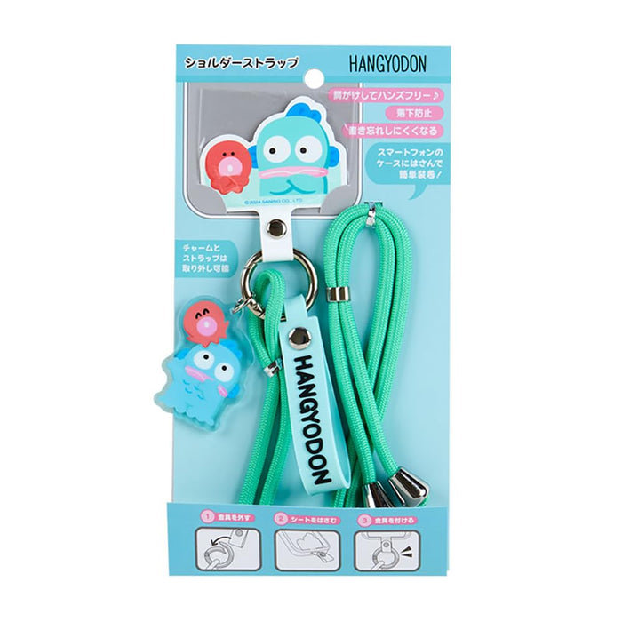 Sanrio Hangyodon Shoulder Strap Neck Strap 77x5.5 cm Character Design- Japan Figure Store - #1 Bring To You The Best Japanese Goods