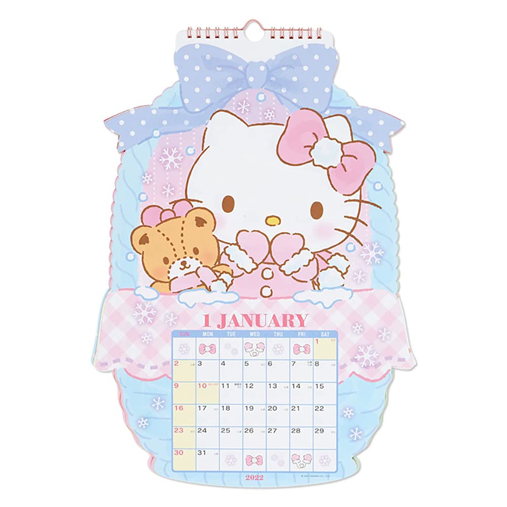 Sanrio Hello Kitty 2022 Die-Cut Calendar - Cute and Collectible Decor- Japan Figure Store - #1 Bring To You The Best Japanese Goods