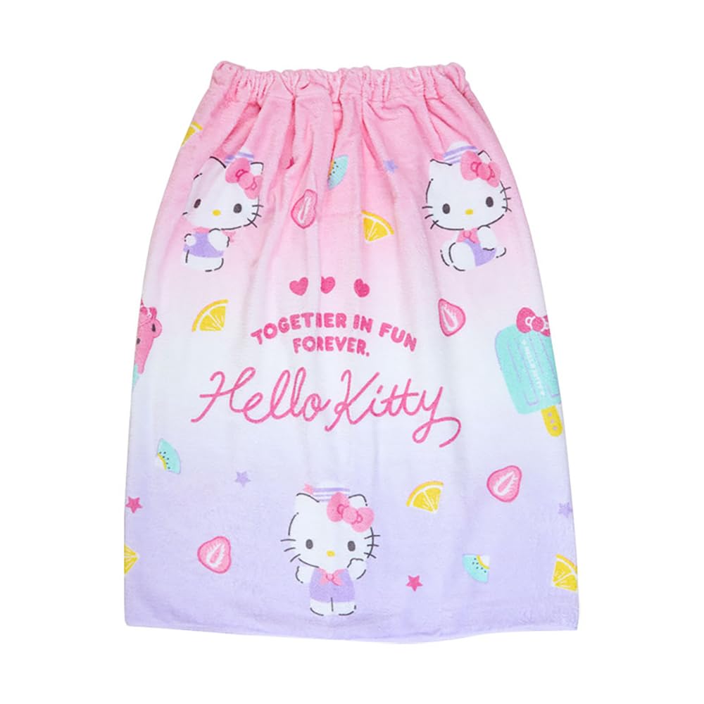 Sanrio Hello Kitty Wrap Towel - 70x115cm Character Print- Japan Figure Store - #1 Bring To You The Best Japanese Goods