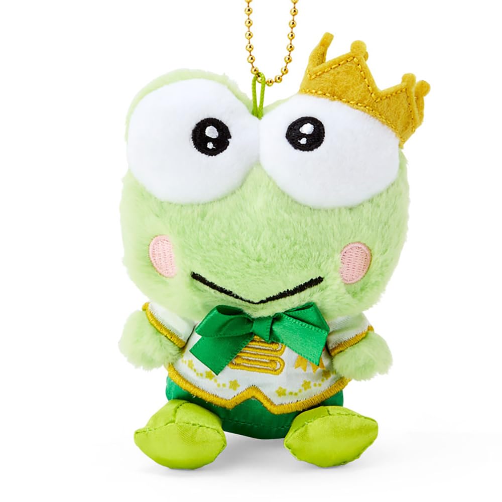 Sanrio Kerokerokeroppi Mascot Holder My No. 1 Green Plushy Toy- Japan Figure Store - #1 Bring To You The Best Japanese Goods