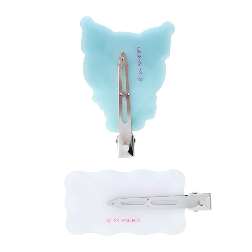 Sanrio Kuromi Bangs Clip Pastel Checker 6.3x7.5x1cm Hair Accessory- Japan Figure Store - #1 Bring To You The Best Japanese Goods