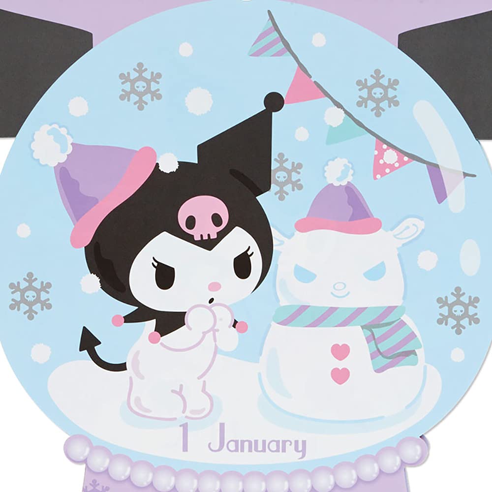 Sanrio Kuromi Die-Cut 2022 Calendar 748757- Japan Figure Store - #1 Bring To You The Best Japanese Goods
