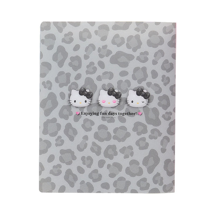Classeur à feuilles mobiles Sanrio Hello Kitty B5 à 26 trous, motif animal monochrome