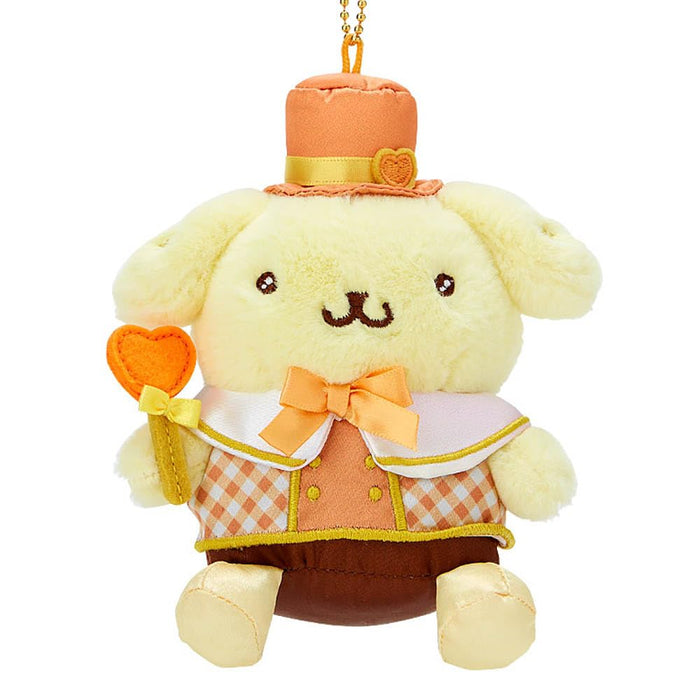 Sanrio Pompompurin Mascot Holder Beige 12x7x14 cm Adorable Plush Organizer- Japan Figure Store - #1 Bring To You The Best Japanese Goods