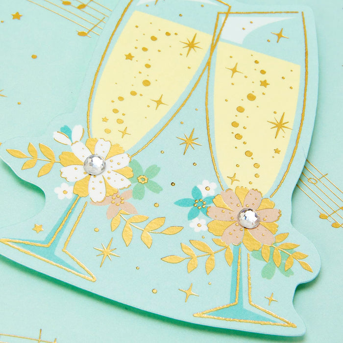 Sanrio Celebration Champagne Glass Greeting Card Overseas Shipping Available- Japan Figure Store - #1 Bring To You The Best Japanese Goods