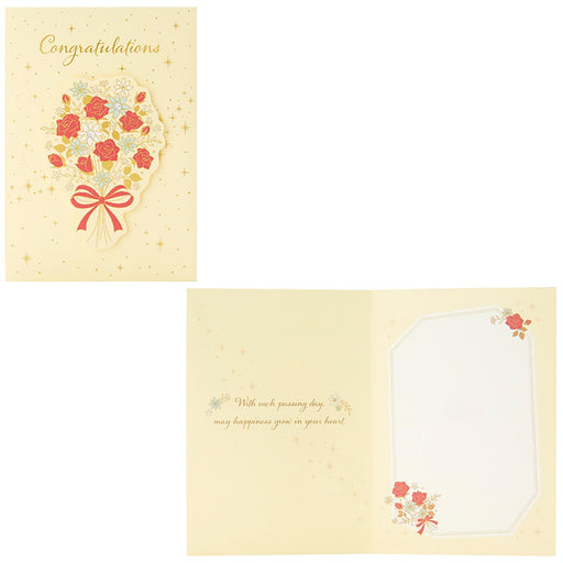Sanrio Rose Bouquet Greeting Card with Celebration Message Card Overseas Shipping- Japan Figure Store - #1 Bring To You The Best Japanese Goods