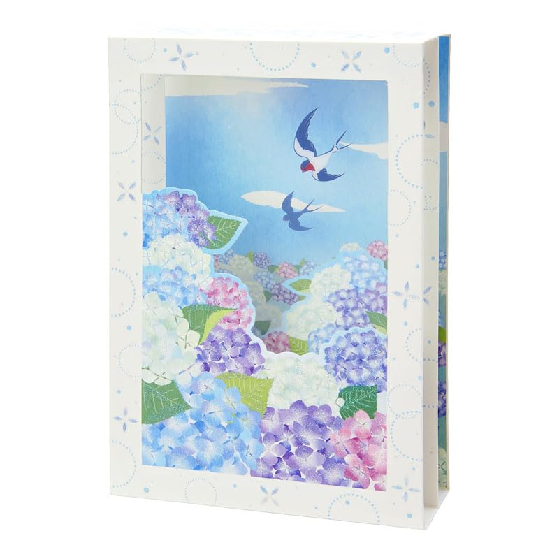 Sanrio Early Summer Swallow Hydrangea Message Greeting Card - Intl Shipping- Japan Figure Store - #1 Bring To You The Best Japanese Goods