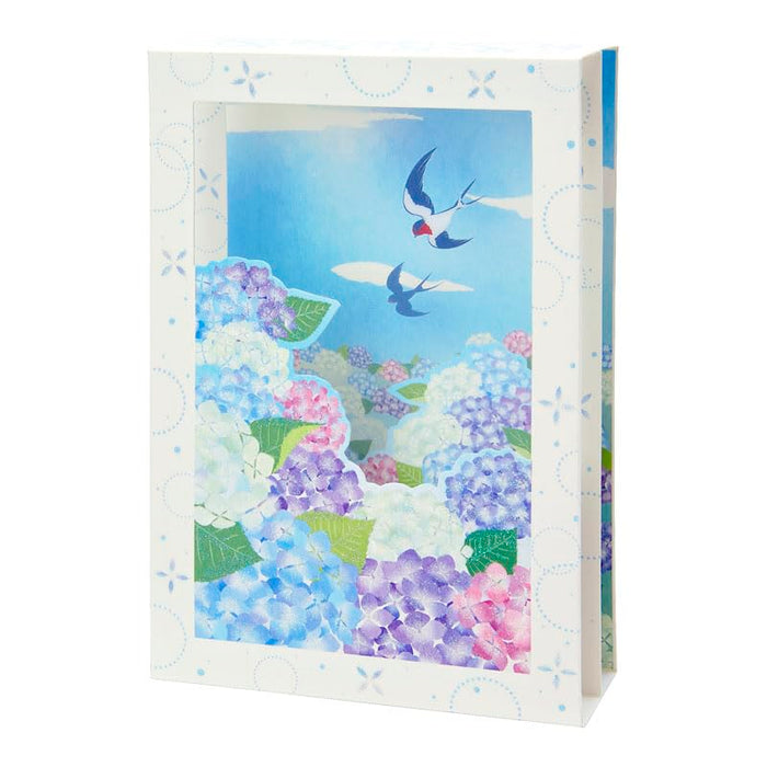 Sanrio Early Summer Swallow Hydrangea Message Greeting Card - Intl Shipping- Japan Figure Store - #1 Bring To You The Best Japanese Goods