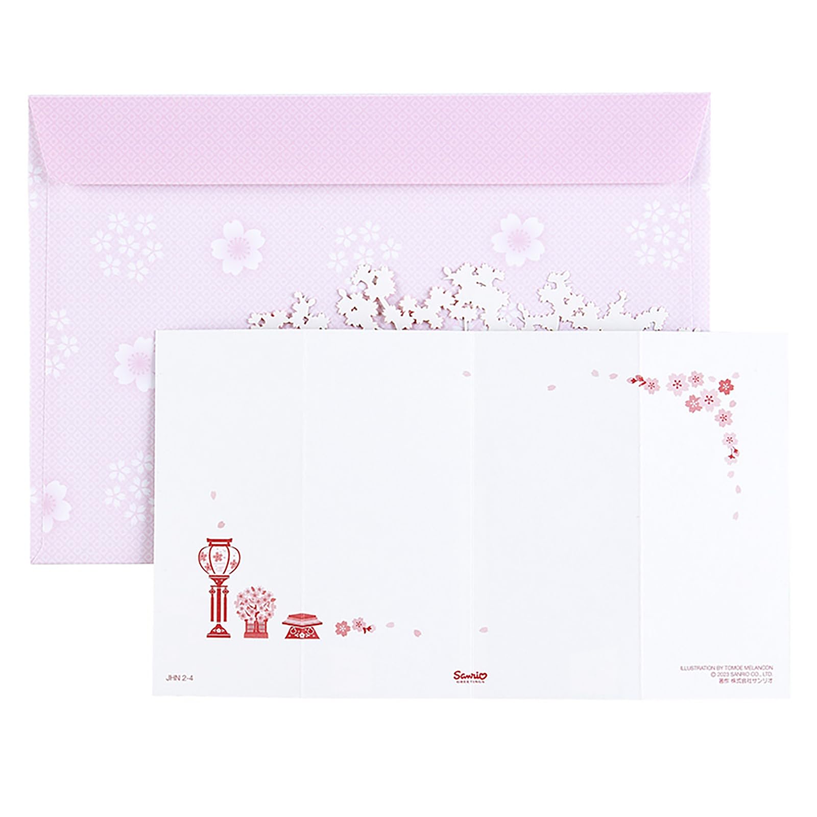Sanrio Cherry Blossoms Prince Princess Hinamatsuri Greeting Card Overseas Shipping- Japan Figure Store - #1 Bring To You The Best Japanese Goods