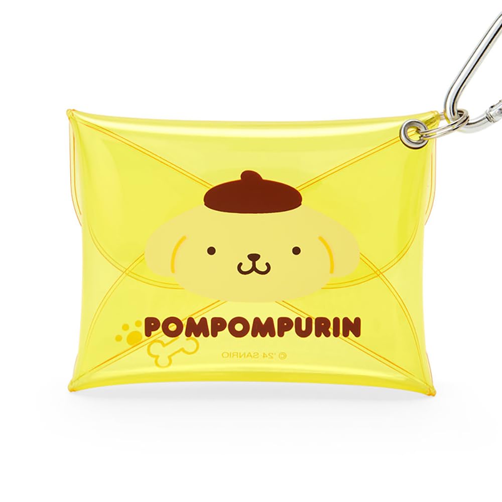 Sanrio Mini Clear Case Pompompurin Pudding Character Functional 8x10x1.5 cm- Japan Figure Store - #1 Bring To You The Best Japanese Goods