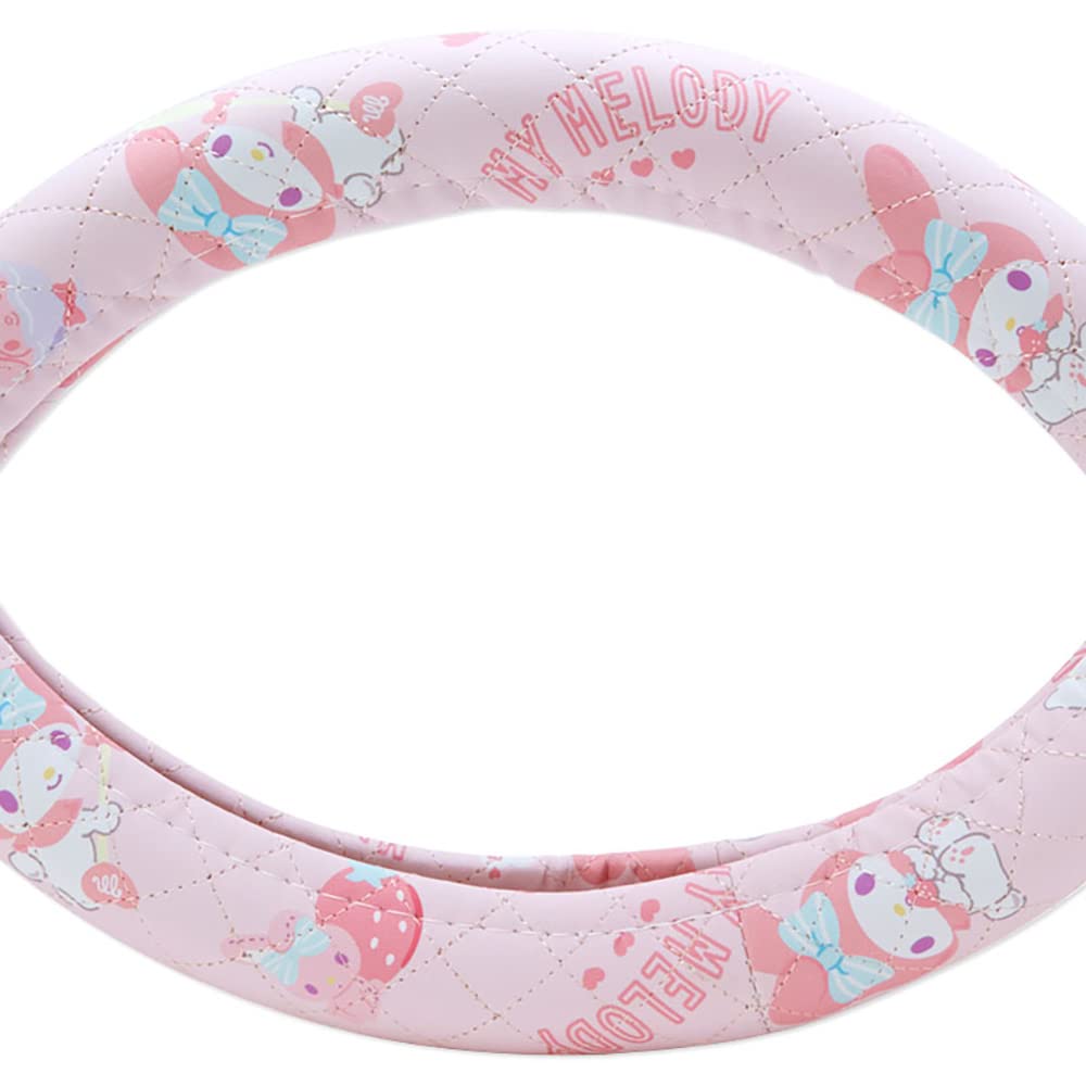 Sanrio My Melody Steering Wheel Cover - Plush Pink 839213- Japan Figure Store - #1 Bring To You The Best Japanese Goods