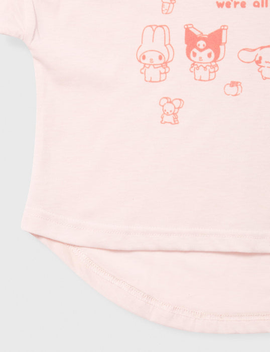 Sanrio Girls Long Sleeve Jersey Pajama Set- Japan Figure Store - #1 Bring To You The Best Japanese Goods
