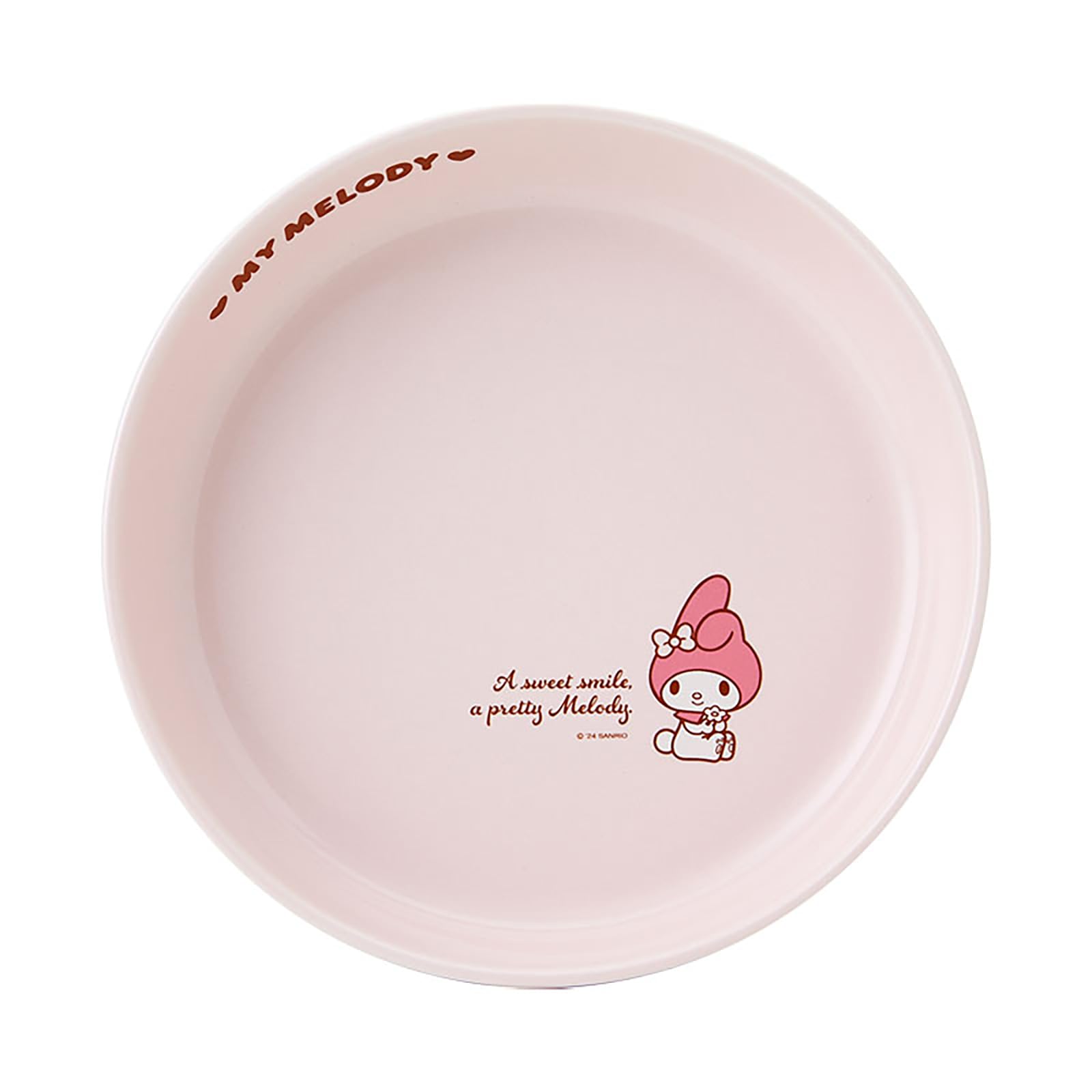 Sanrio My Melody 21cm Ceramic Plate Microwave Dishwasher Safe Curry Pasta Dish