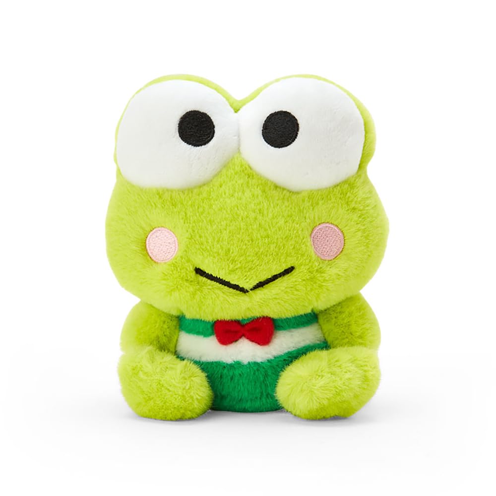 Sanrio Kerokerokeroppi Keroppi Plush Toy 13x12x8 cm Character 618063- Japan Figure Store - #1 Bring To You The Best Japanese Goods