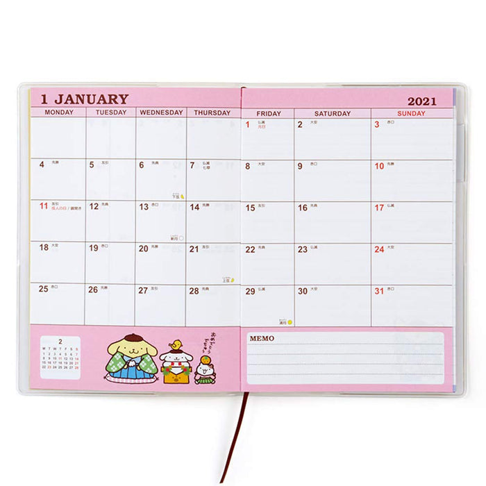 Sanrio Pompompurin B6 Date Book 2021 - Adorable Planner for All Ages- Japan Figure Store - #1 Bring To You The Best Japanese Goods