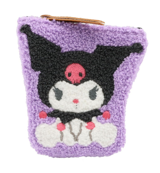 Sanrio Kuromi Gray Die-Cut Pouch Sagura Ku-Pch11- Japan Figure Store - #1 Bring To You The Best Japanese Goods