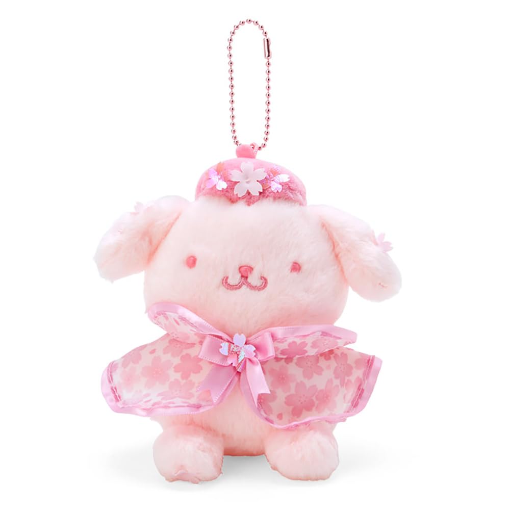 Sanrio Sakura Design Mascot Holder Pompompurin 12.5x13x9 cm Character- Japan Figure Store - #1 Bring To You The Best Japanese Goods
