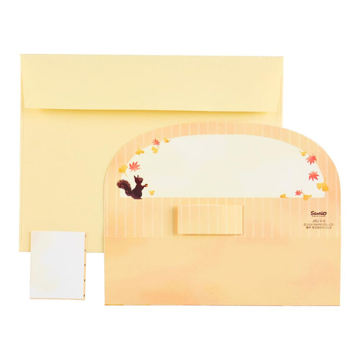 Sanrio Autumn Easel Message Card - Beautiful Autumn Scenery Greeting Card- Japan Figure Store - #1 Bring To You The Best Japanese Goods